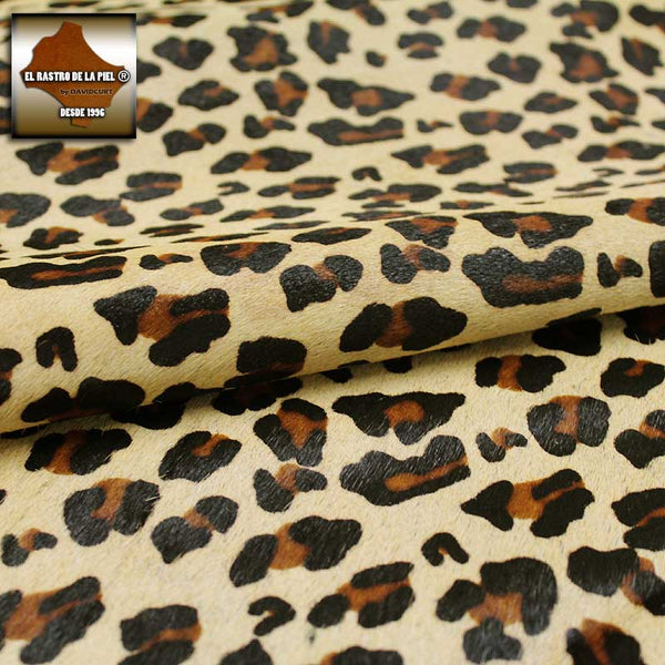 LEOPARD HAIR LEATHER CAMEL REF. P-120-2324