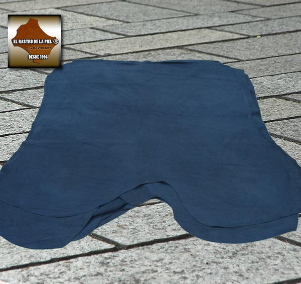 BLUE PLUSH COW SUEDE LEATHER REF. S-462-1011
