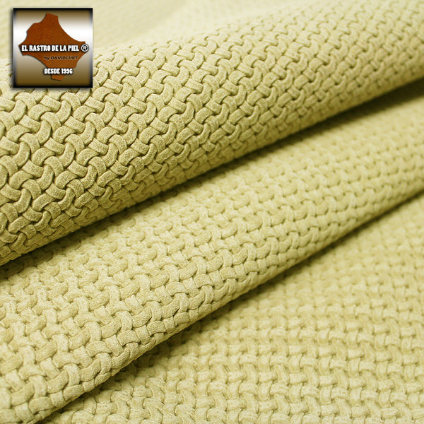 SAWDUST LEATHER EMBOSSED BEIGE REF KNOTS. CO-325-2021
