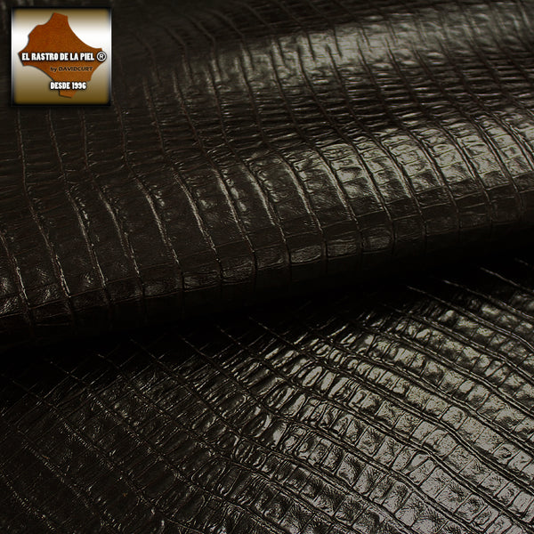 COW LEATHER EMBOSSED COCO CHOCOLATE REF. CO-230-14