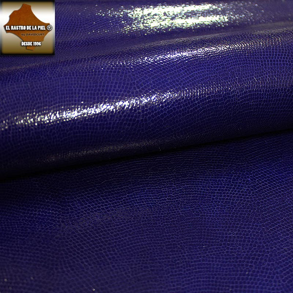BLUE LIZARD EMBOSSED COW LEATHER REF. CO-477-1415